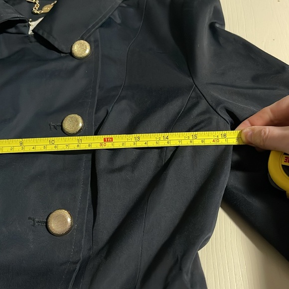 Bebe Black Pleated Bottom Pea Coat- Size Small - Picture 11 of 13